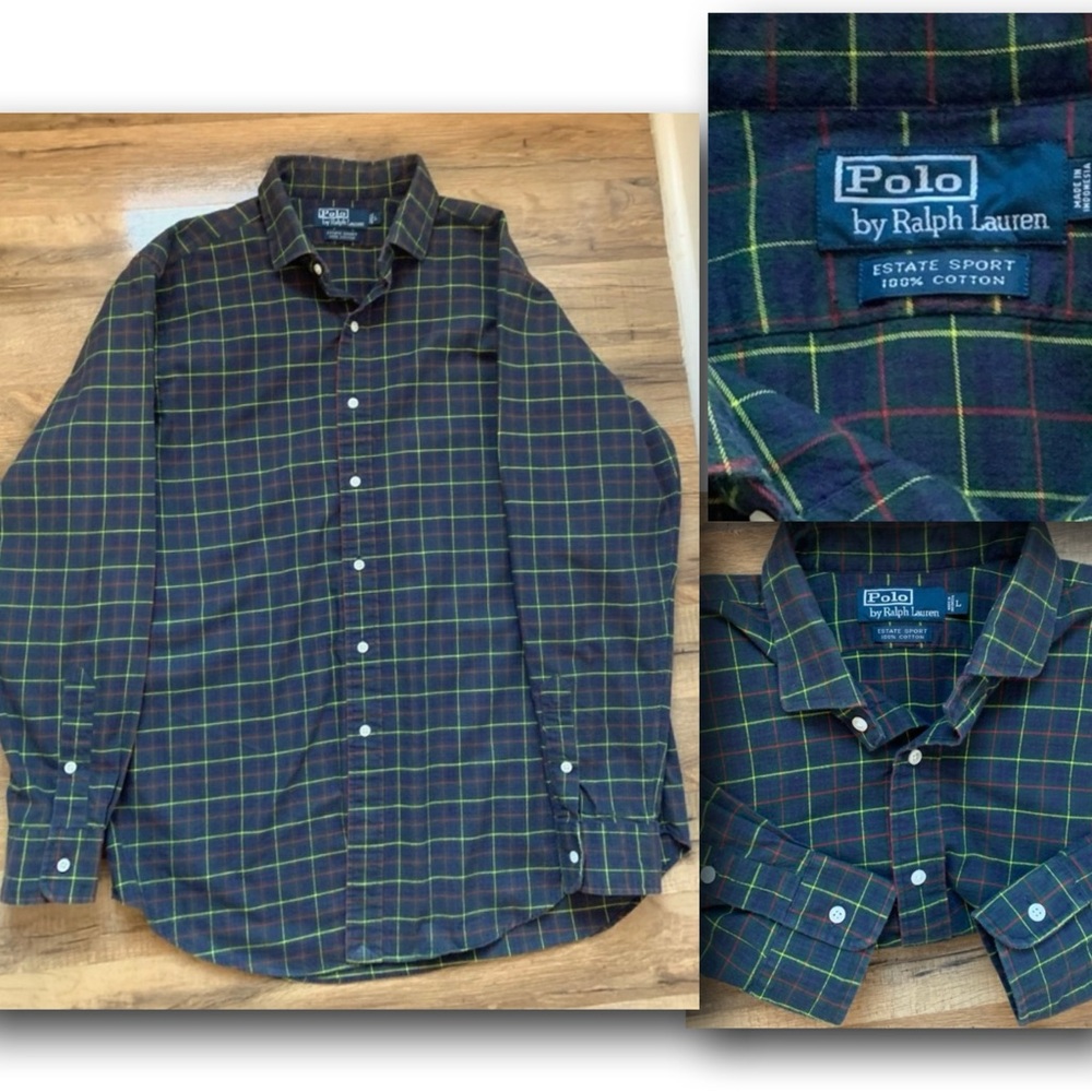Polo by Ralph Lauren Estate Sport Button-up  Size-L
